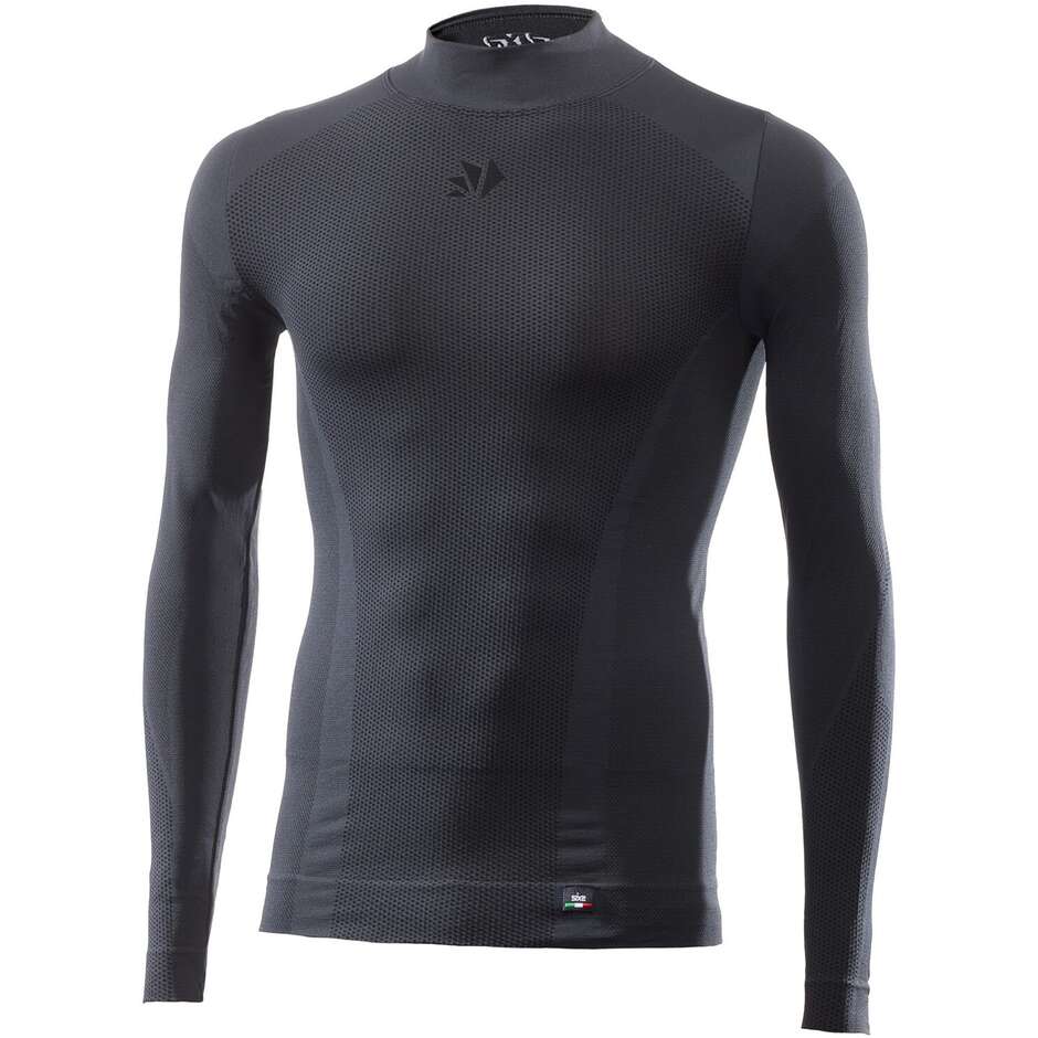 Col roulé intime 4 saisons Sixs TS3 V2 Gris foncé Noir