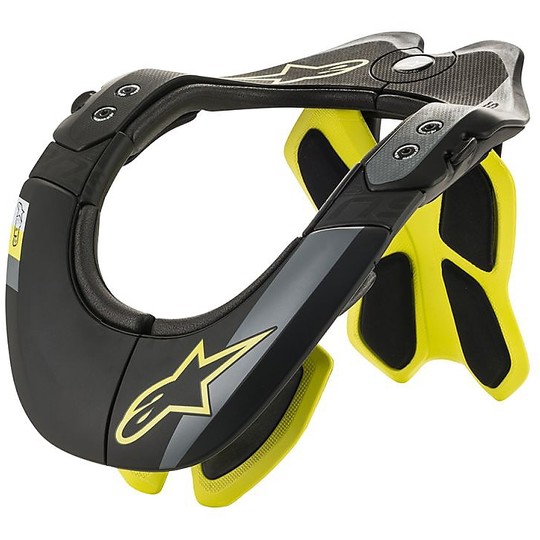 Collar Motorcycle Cross Enduro Technical Alpinestars BNS TECH-2 Black Fluo Yellow