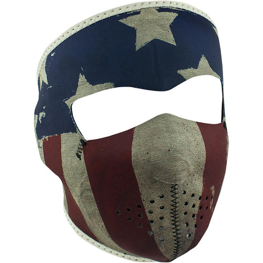 Collar Motorcycle Mask Zanheadgear Full Face Mask Patriot