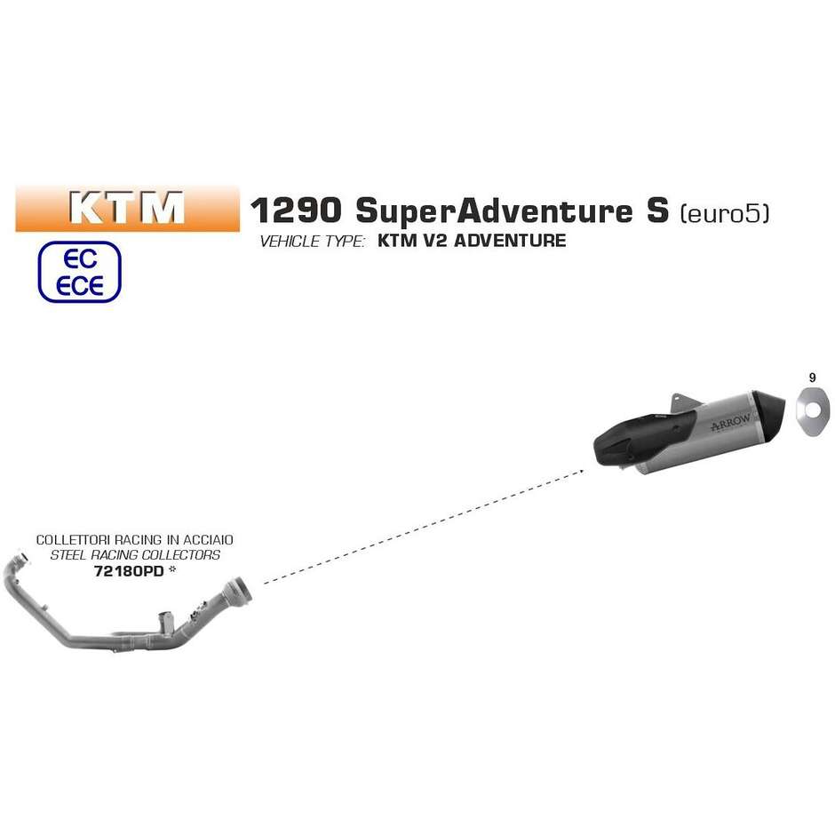 Collecteurs d'échappement Arrow Racing en acier inoxydable pour KTM 1290 SuperAdventure S/R 2021