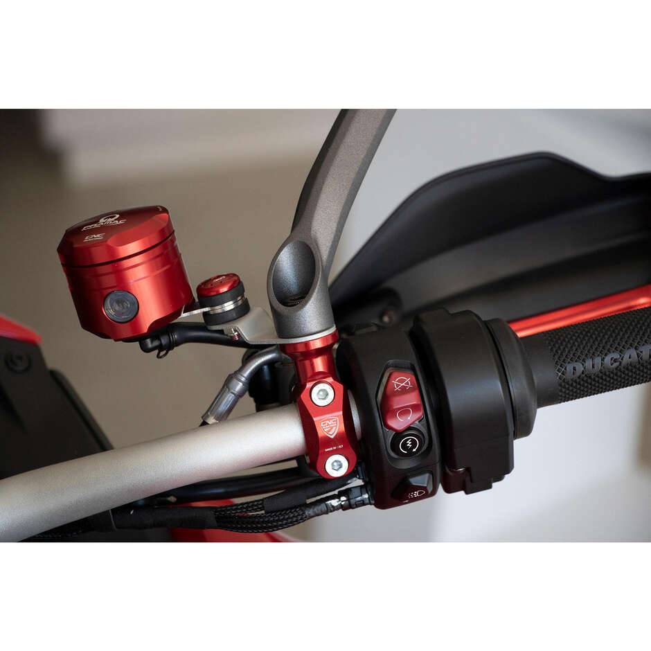 Collier de serrage droit CV021 Ducati Multistrada V4 CNC Racing Rouge
