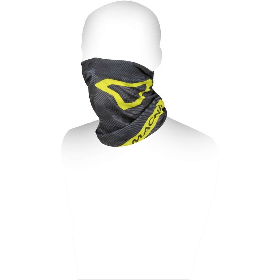 Collier Macna Logo Gris Fluo Jaune