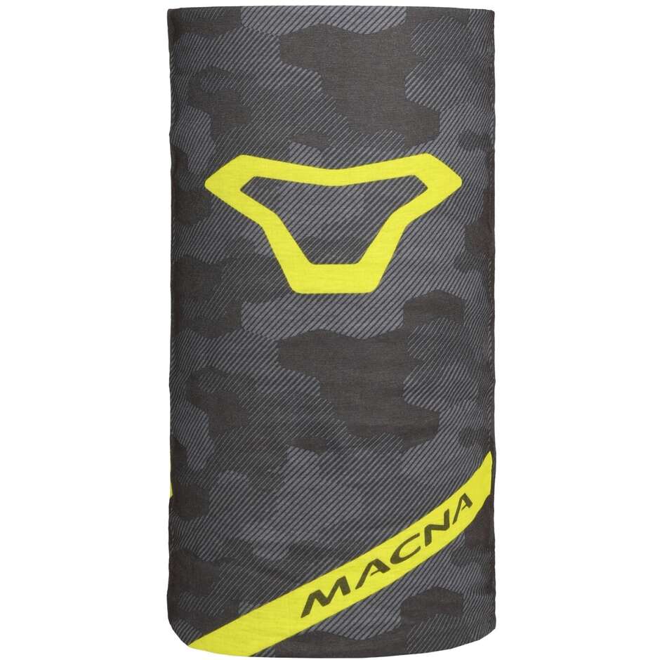 Collier Macna Logo Gris Fluo Jaune