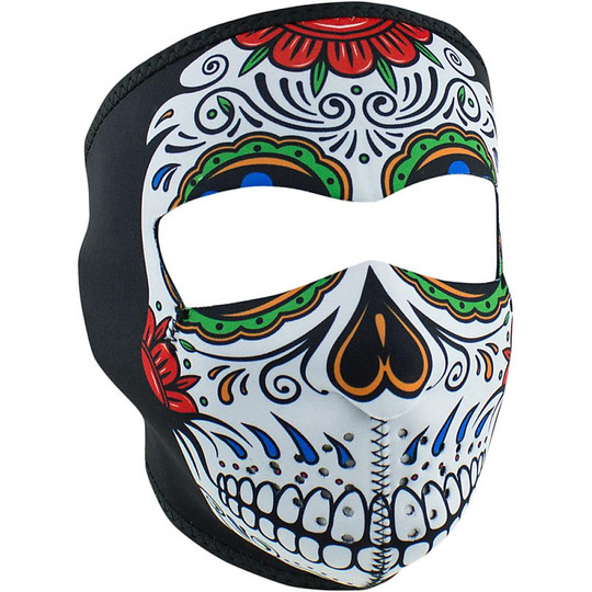 Collier Moto Masque Zanheadgear Masque Complet Crâne Holy Death