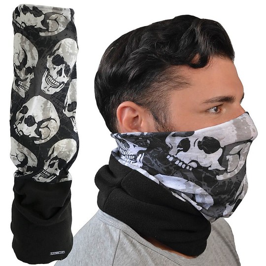 Collier technique polyvalent moto et scooter Tj Marvin A017 Duo Skull