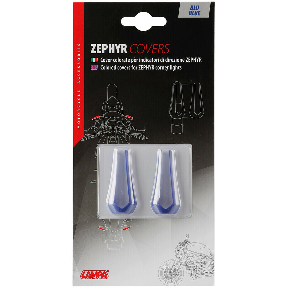 Colored Cover for Lampa Arrows Model Zephyr Blue