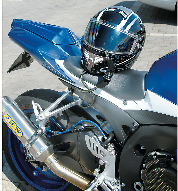 Antivol de casque Chaft moto : , câble antivol de moto