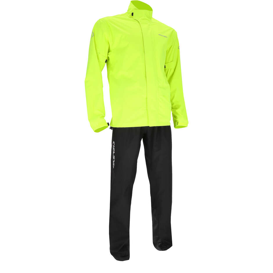 Combinaison de Pluie Acerbis Rain Set Thunder Noir Jaune Veste + Pantalon