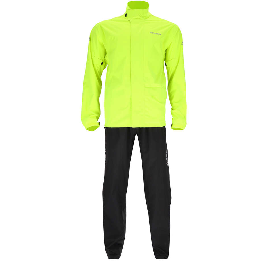 Combinaison de Pluie Acerbis Rain Set Thunder Noir Jaune Veste + Pantalon