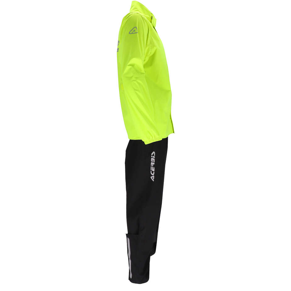 Combinaison de Pluie Acerbis Rain Set Thunder Noir Jaune Veste + Pantalon