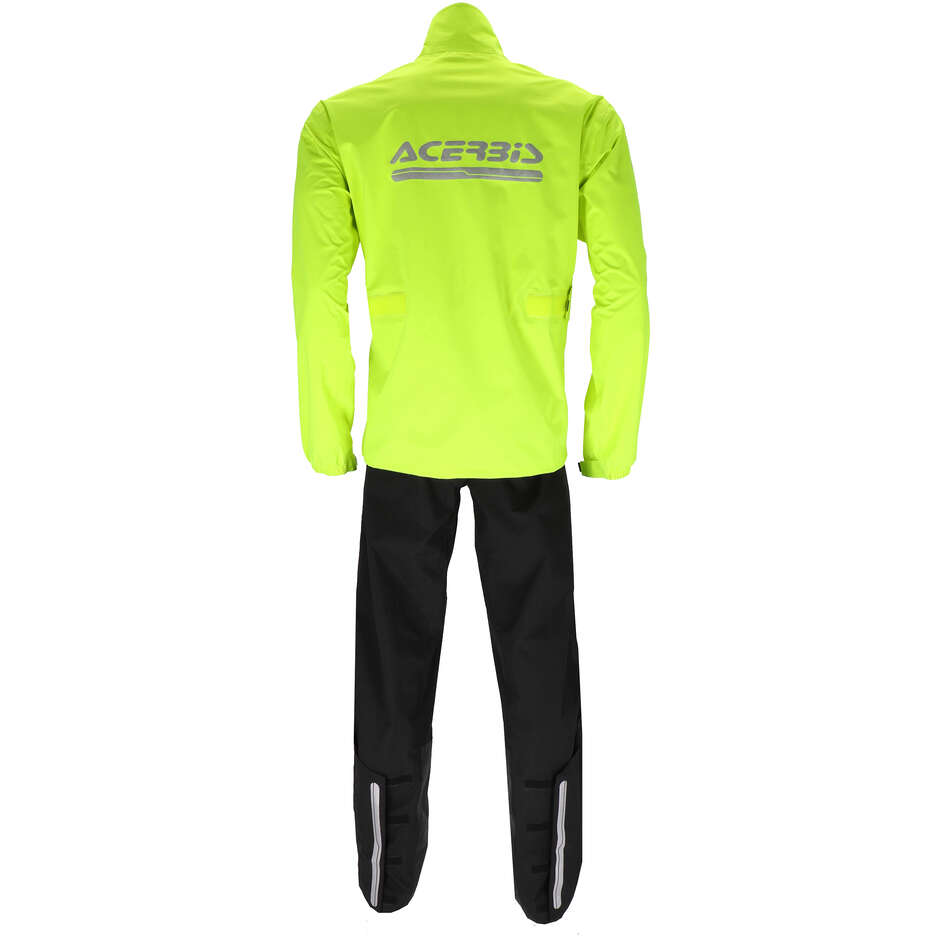 Combinaison de Pluie Acerbis Rain Set Thunder Noir Jaune Veste + Pantalon