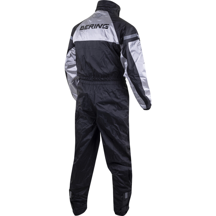 Combinaison de pluie moto Bering IWAKI Noir Argent