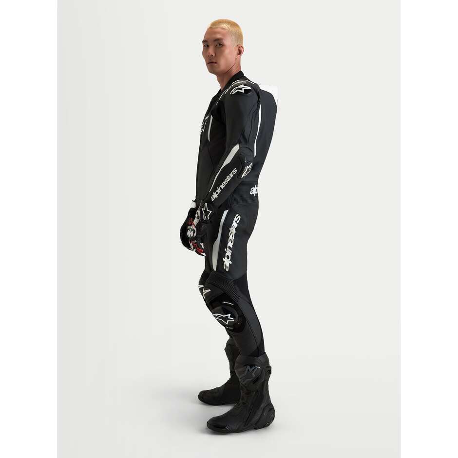 Combinaison en cuir Alpinestars Missile V3 une pièce noir/blanc