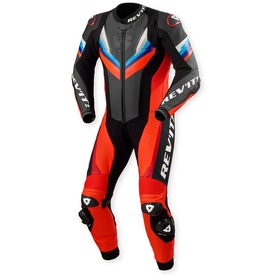 Combinaison intégrale Rev'it Quantum 3 Rouge fluo Noir