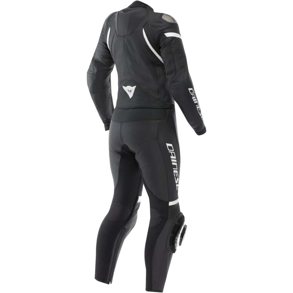 Combinaison moto divisible Dainese FULMINEA 2 pièces pour femme # Noir Blanc