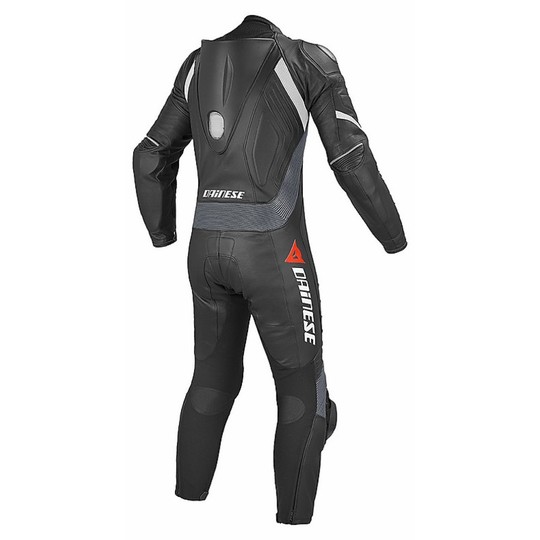 Combinaison moto d'été Dainese perforée en cuir Laguna Seca Evo anthracite noir