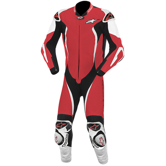 Combinaison moto professionnelle Alpinestars GP TECH Combinaison en cuir rouge blanc noir