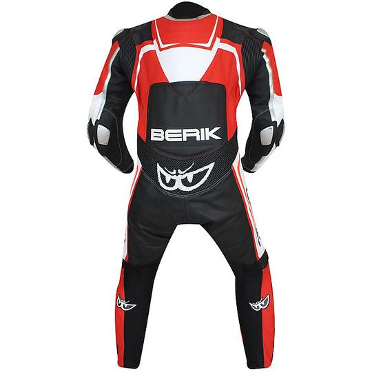 Combinaison moto professionnelle en cuir Berik 2.0 Full Ls1-8369 BK noir blanc rouge