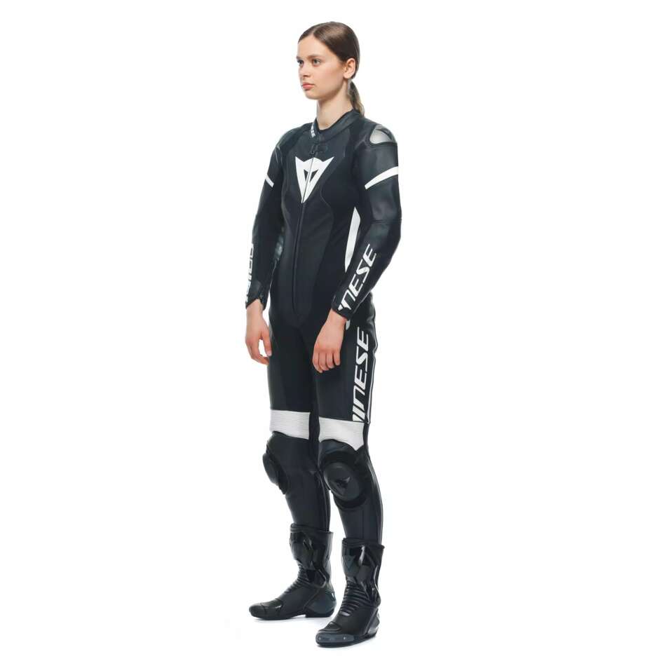 Tuta Moto Donna Intera Dainese GROBNIK LADY 1PC PERF. # Nero Nero Bianco