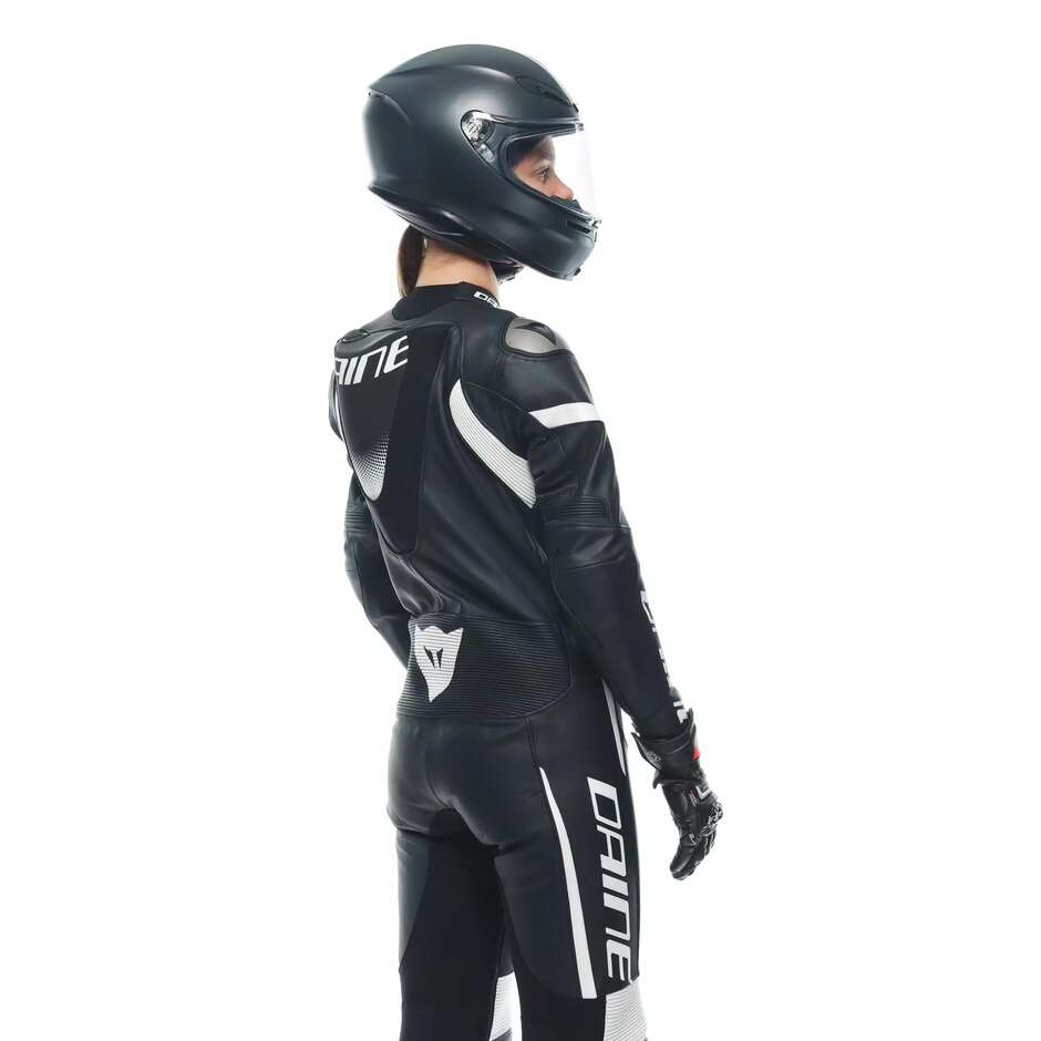 Tuta Moto Donna Intera Dainese GROBNIK LADY 1PC PERF. # Nero Nero Bianco