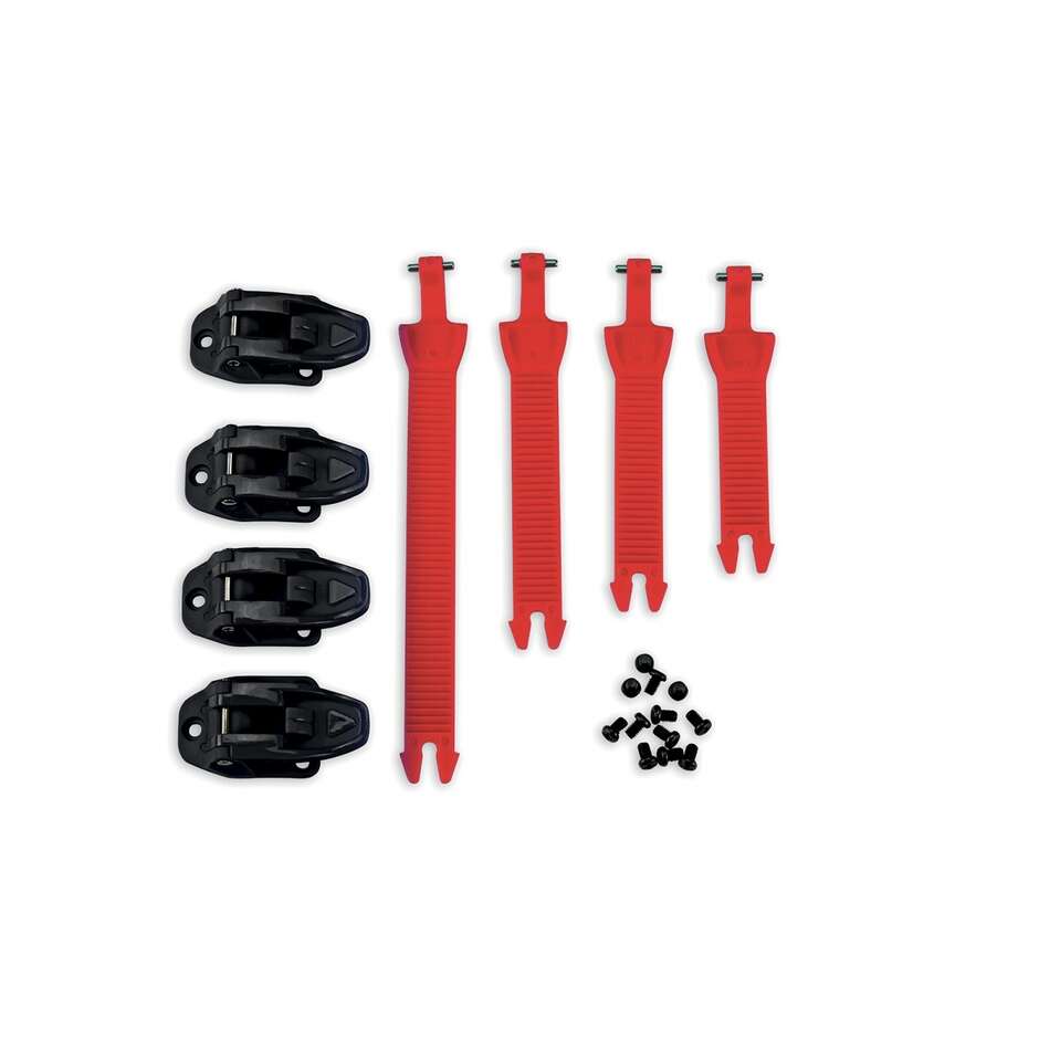 Complete Attachment Kit for Ufo Motocross Boots Red