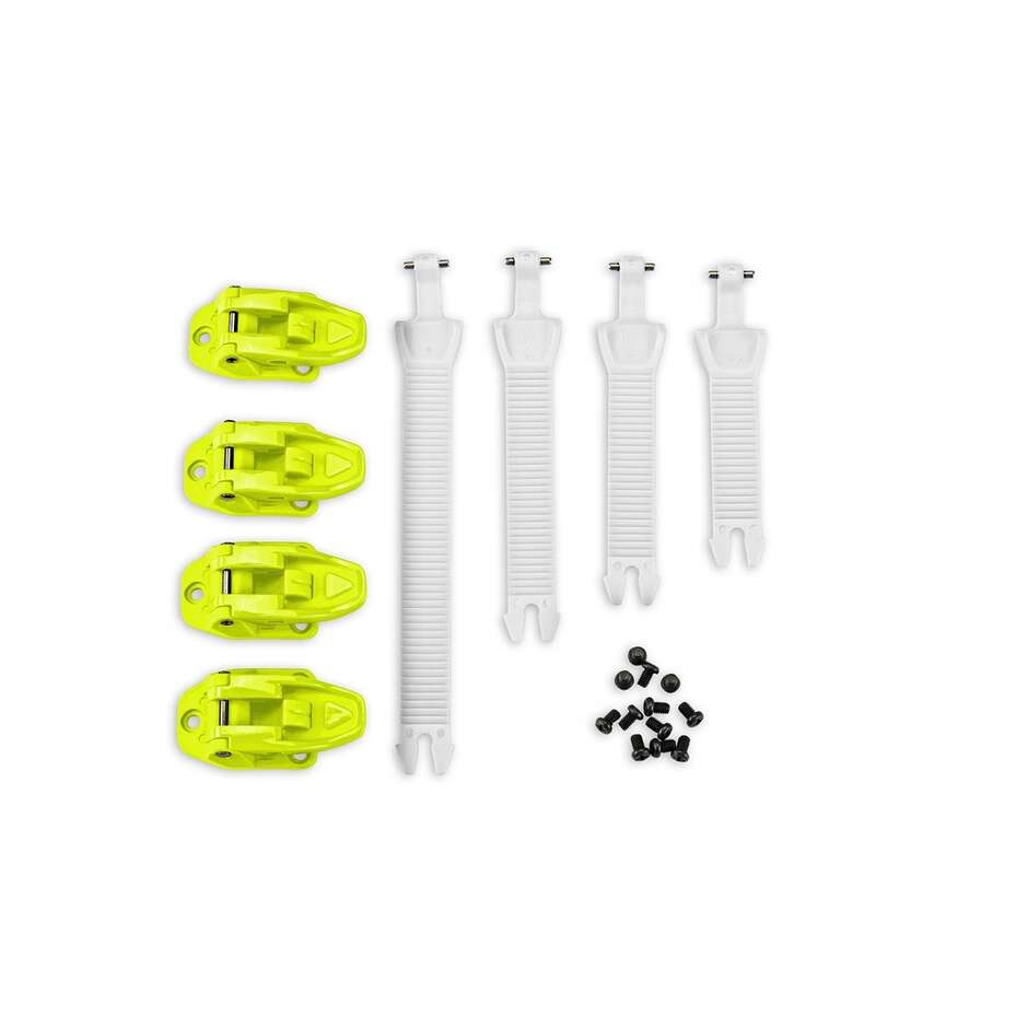 Complete Attachment Kit for Ufo Motocross Boots White Fluo Yellow