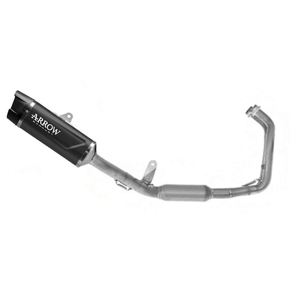 Complete Racing Exhaust with Indy Race EVO Dark Aluminum Terminal for Yamaha MT-07 (25)