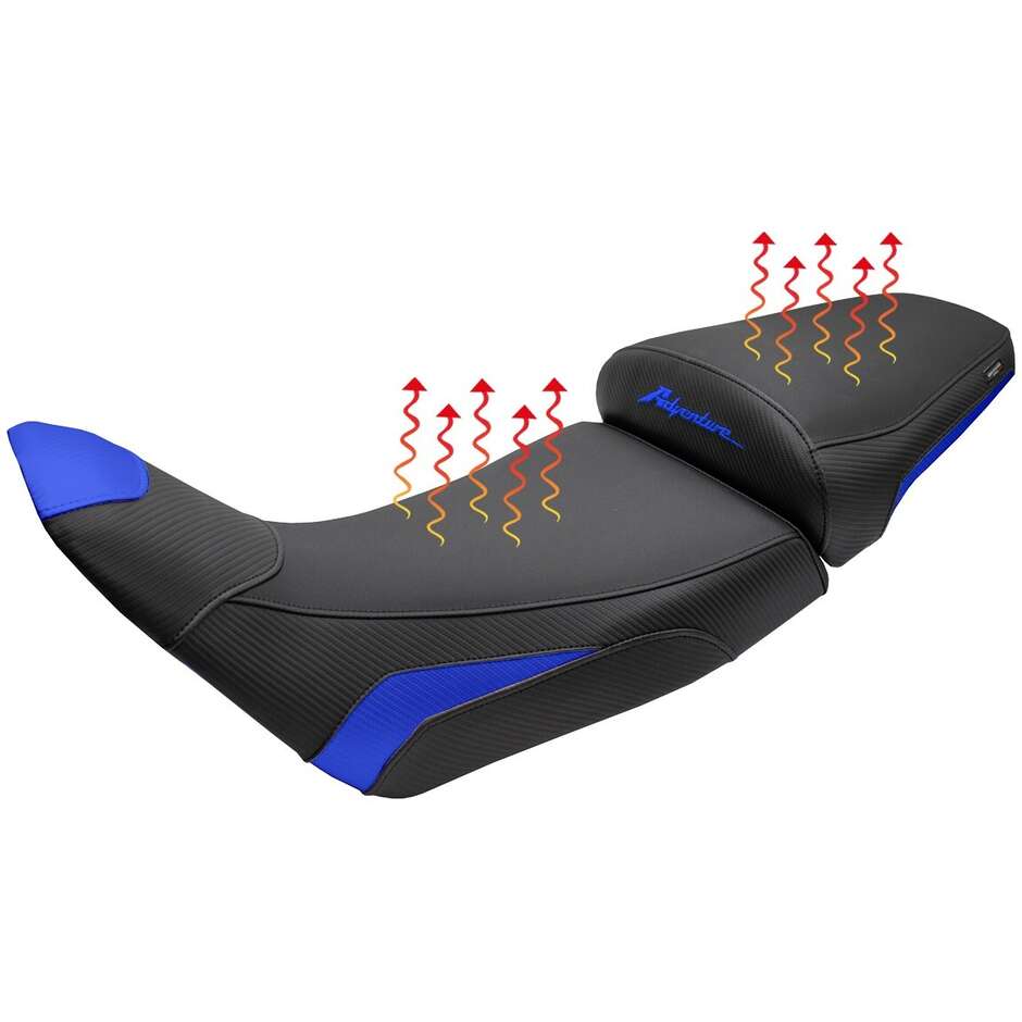 Complete seat TPZ Italia Specific HonPer for Africa Twin 1100 2020-2025 Model Asmara Heating Comfort System - Lowered