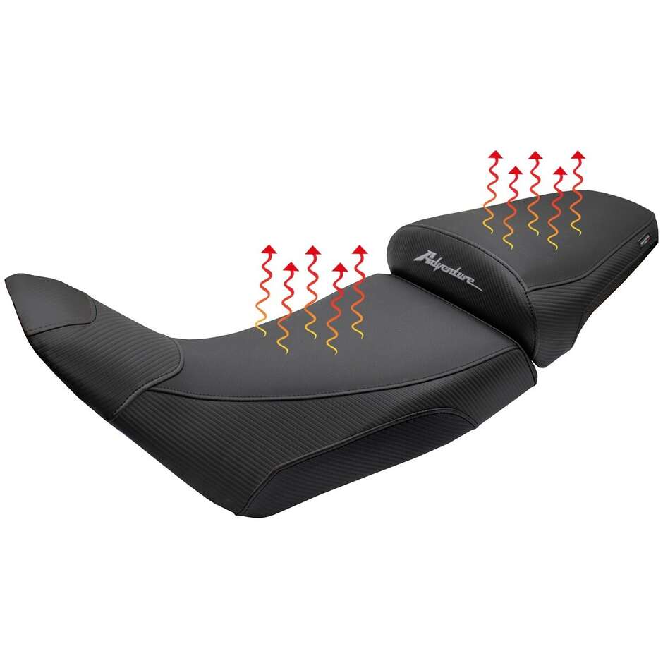 Complete seat TPZ Italia Specific HonPer for Africa Twin 1100 2020-2025 Model Asmara Heating Comfort System - Lowered