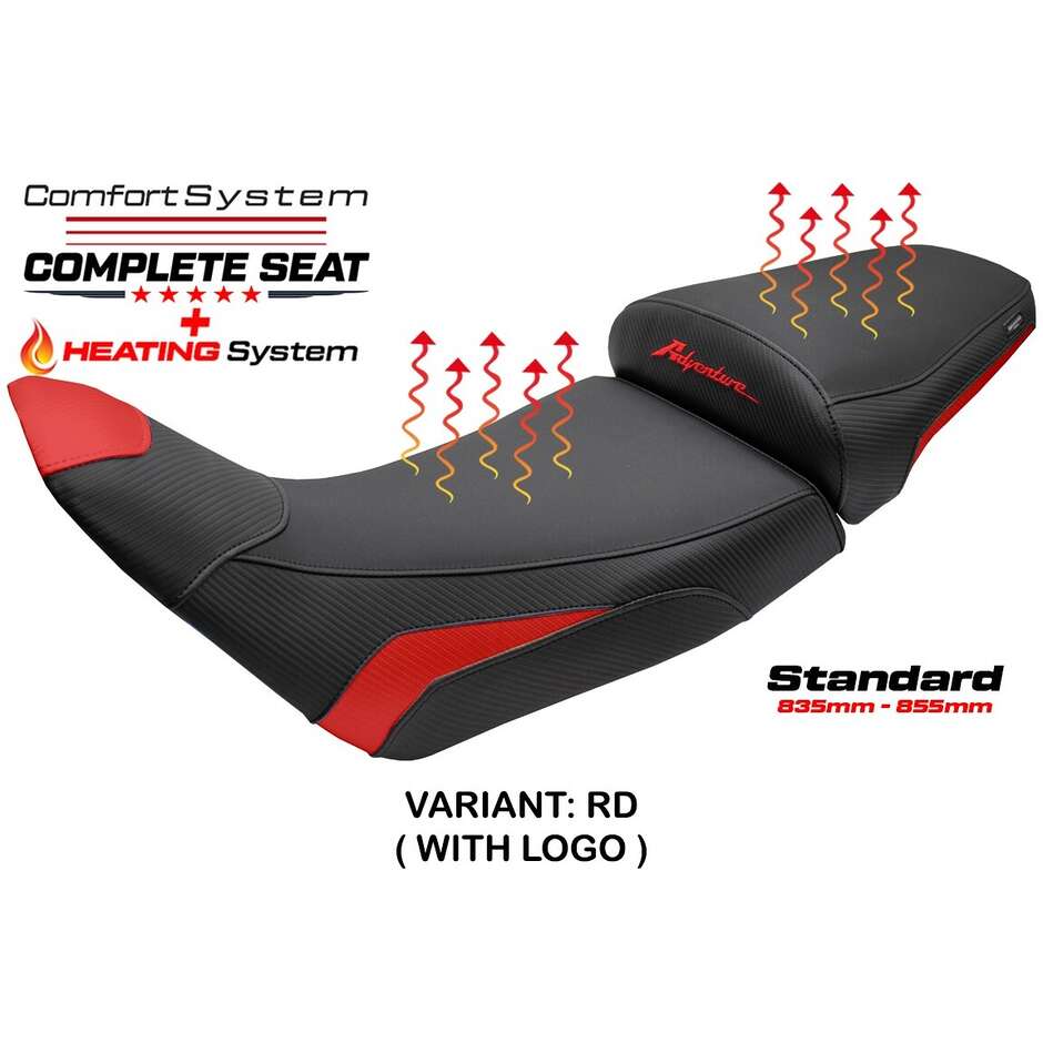 Complete seat TPZ Italia Specific HonPer for Africa Twin 1100 2020-2025 Model Asmara Heating Comfort System - Standard