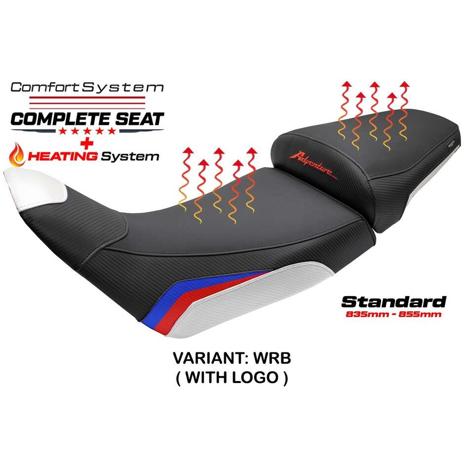 Complete seat TPZ Italia Specific HonPer for Africa Twin 1100 2020-2025 Model Asmara Heating Comfort System - Standard
