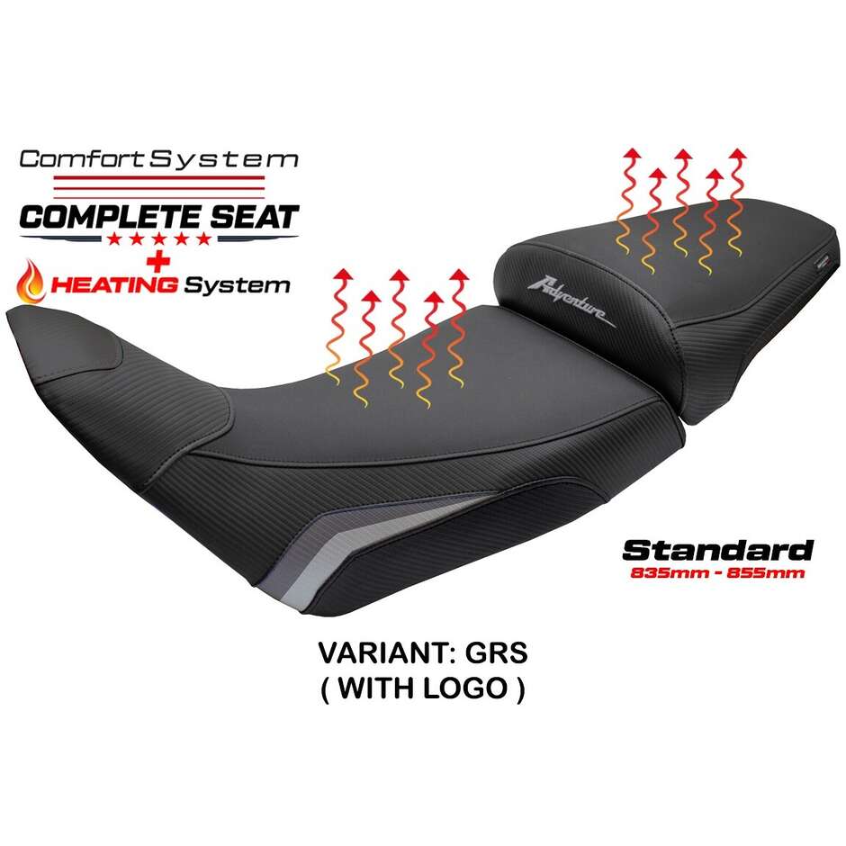 Complete seat TPZ Italia Specific HonPer for Africa Twin 1100 2020-2025 Model Asmara Heating Comfort System - Standard