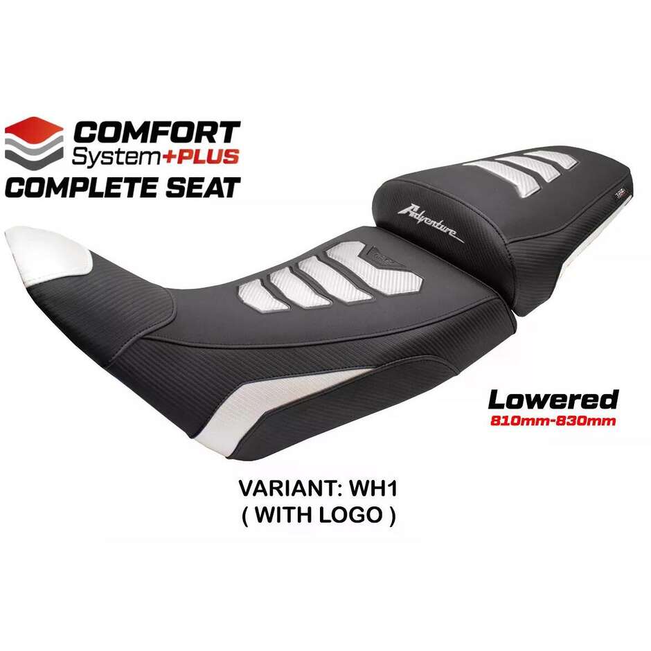 Complete seat TPZ Italia Specific HonPer for Africa Twin 2020-2025 Model Asmara Comfort System Plus - Lowered