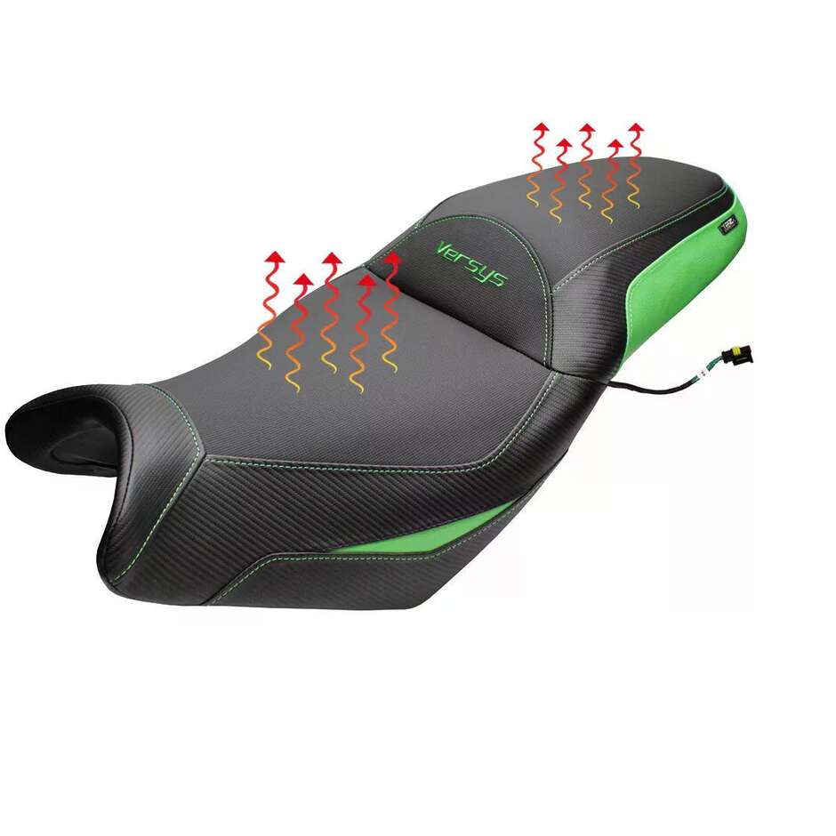 Complete seat TPZ Italia Specific KawPer asaki Versys 650 2007-2025 Model Gojo Complete Heating Comfort Seat