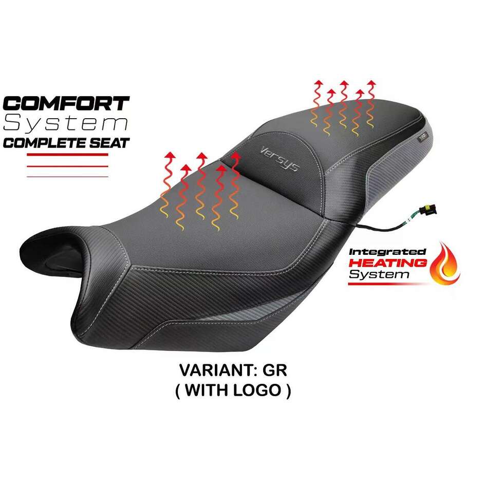 Complete seat TPZ Italia Specific KawPer asaki Versys 650 2007-2025 Model Gojo Complete Heating Comfort Seat