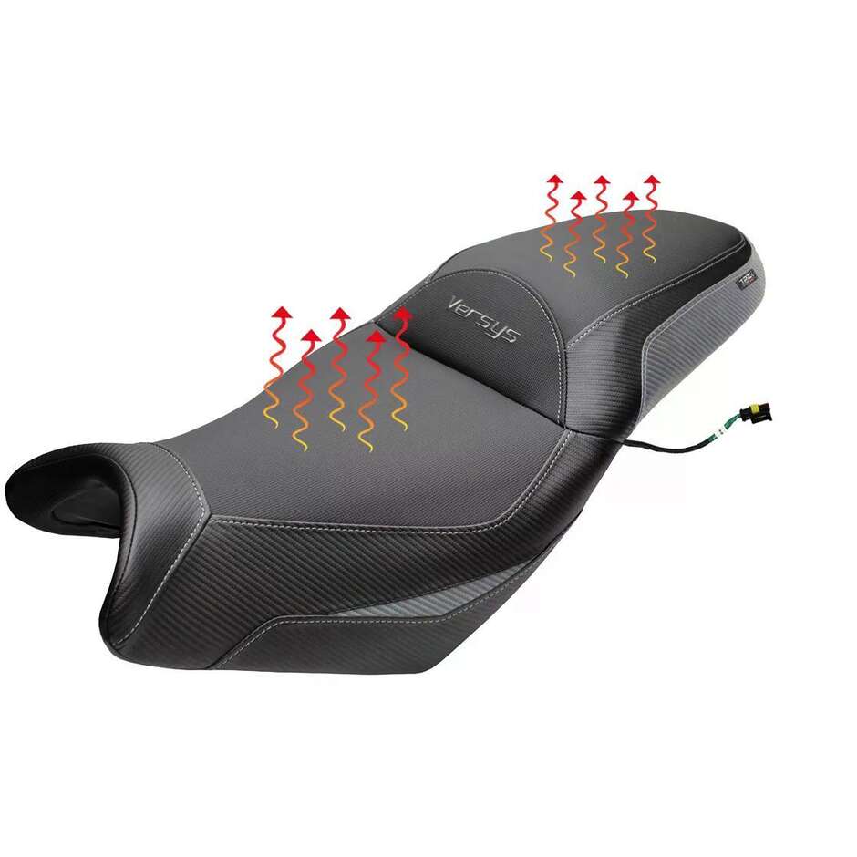 Complete seat TPZ Italia Specific KawPer asaki Versys 650 2007-2025 Model Gojo Complete Heating Comfort Seat