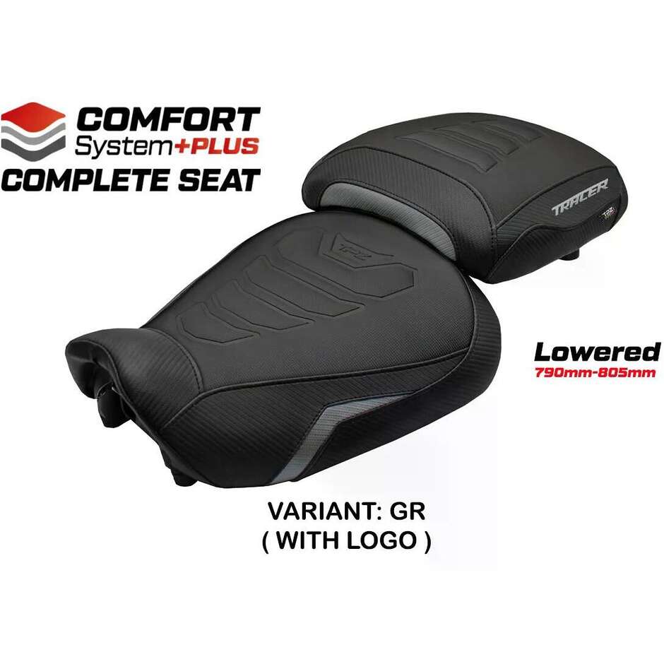 Complete seat TPZ Italia Specific YamFor aha Tracer 9 / 9 GT 2021-2024 Model Naha Complete Comfort System Plus - Lowered