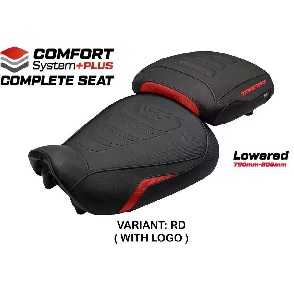 Complete seat TPZ Italia Specific YamFor aha Tracer 9 / 9 GT 2021-2024 Model Naha Complete Comfort System Plus - Lowered