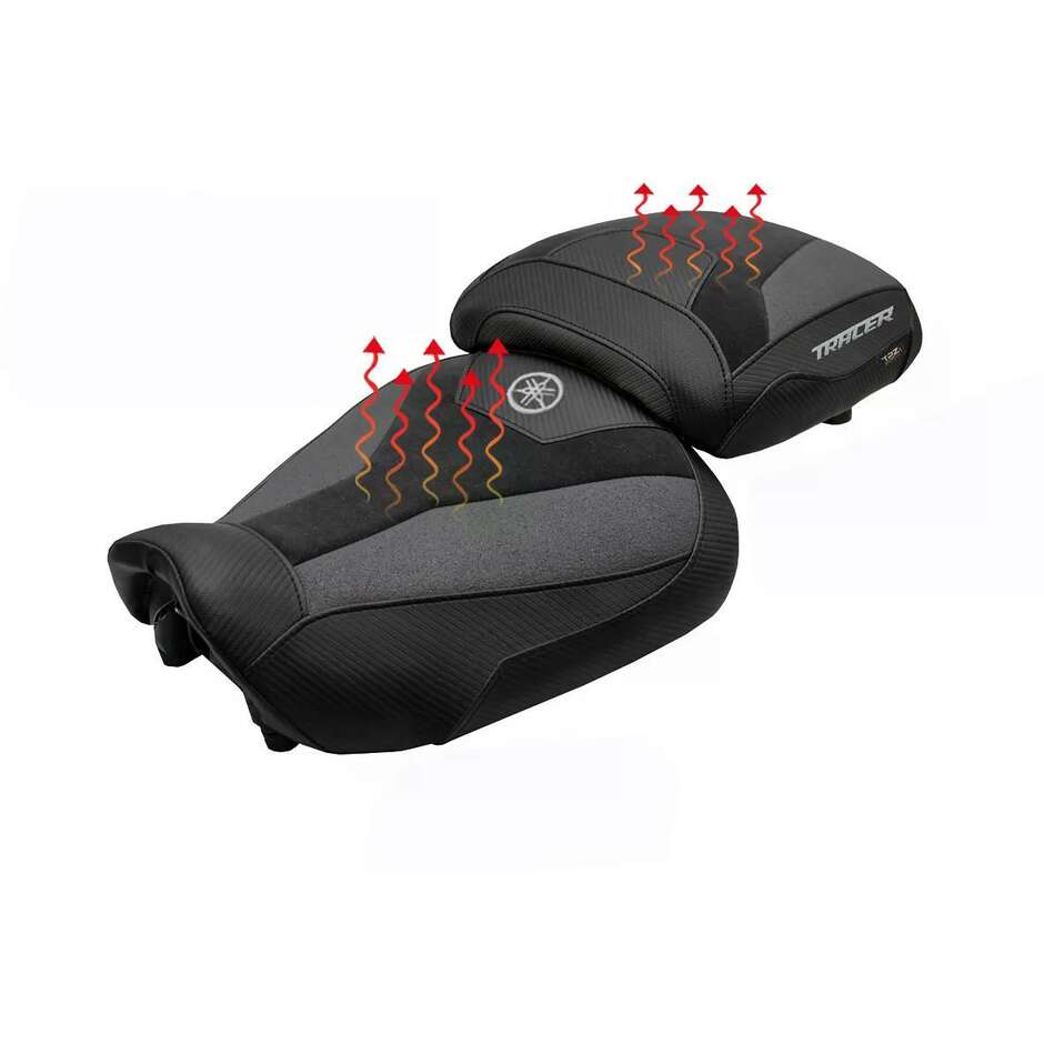 Complete seat TPZ Italia Specific YamFor aha Tracer 9 / 9 GT 2021-2024 Model Naha Heating Ultragrip Complete Comfort Seat - Standard