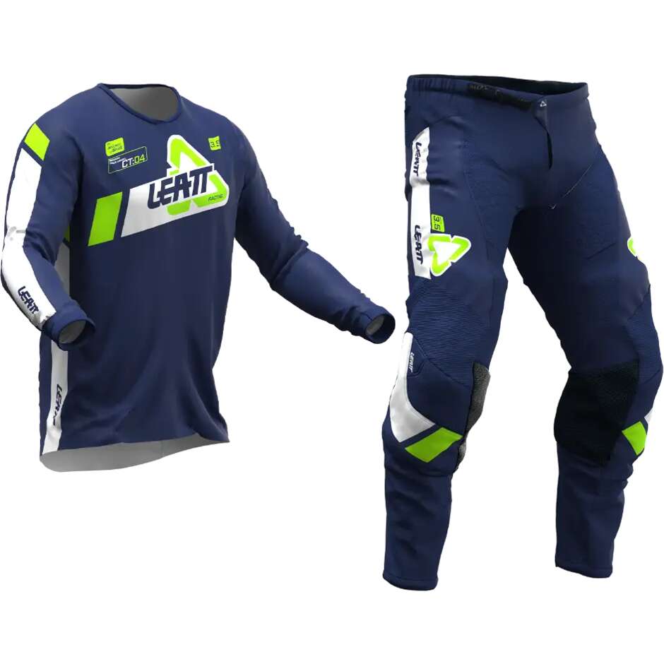 Completo Moto Cross Ragazzo Leatt RIDE KIT 3.5 MINI Blu