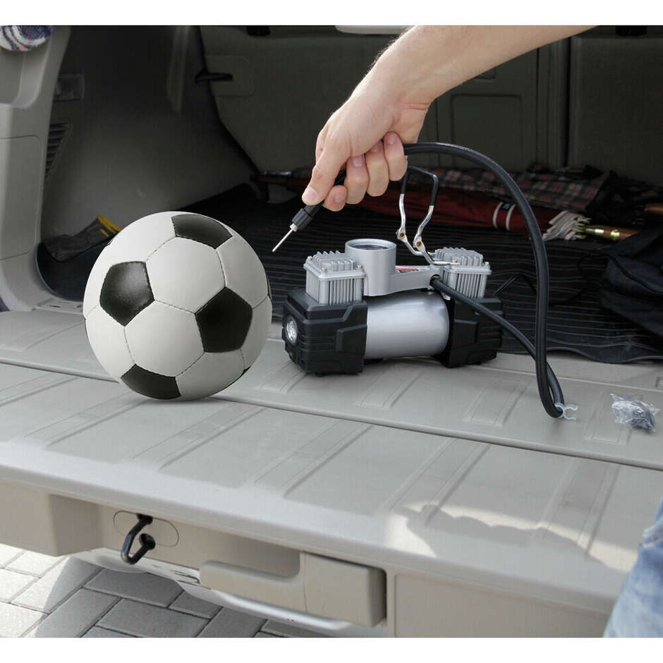 Compresseur de gonflage de pneu à double cylindre Lampa TWIN AIR 12V