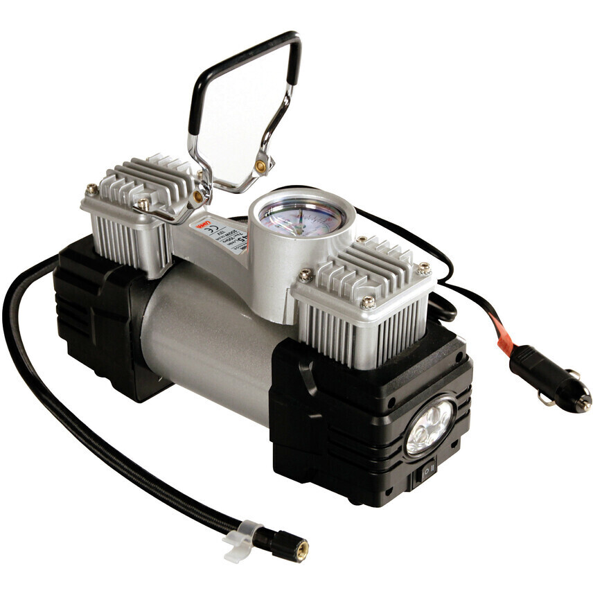 Compresseur de gonflage de pneu à double cylindre Lampa TWIN AIR 12V