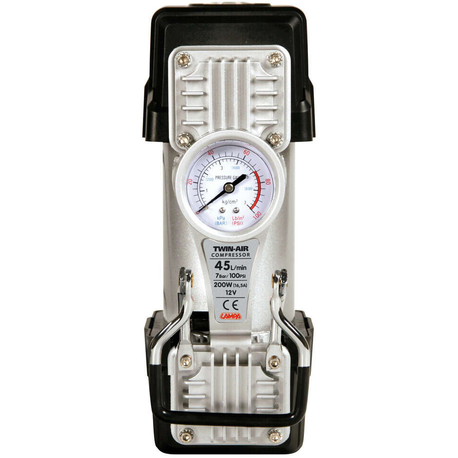 Compresseur de gonflage de pneu à double cylindre Lampa TWIN AIR 12V