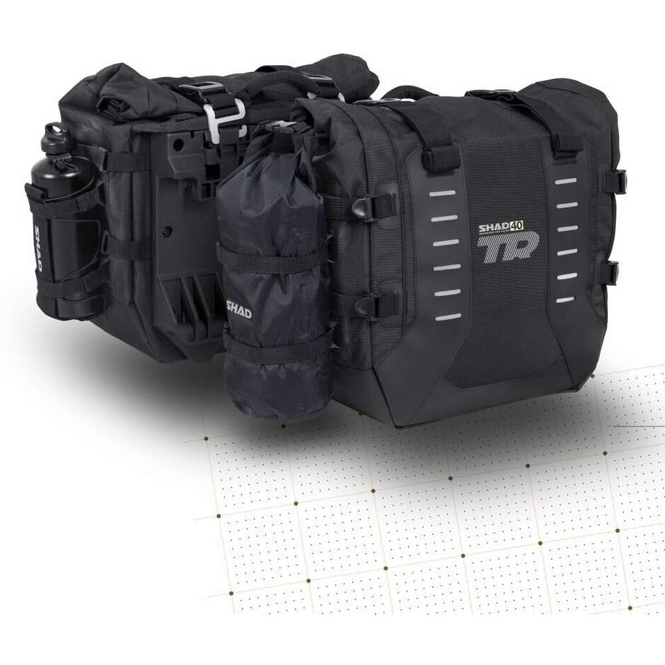 Coppia Borse Laterali Adventure Shad TR40 Terra - 4P & 3P System 