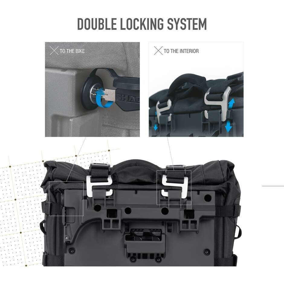 Coppia Borse Laterali Adventure Shad TR40 Terra - 4P & 3P System 