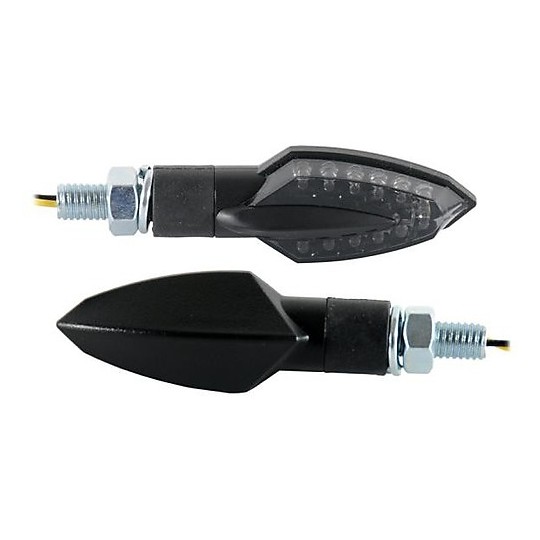 Coppia Frecce Moto Carbon Look | Gambo Corto, Universali, Omologate Per Scooter E Moto - Foto 2