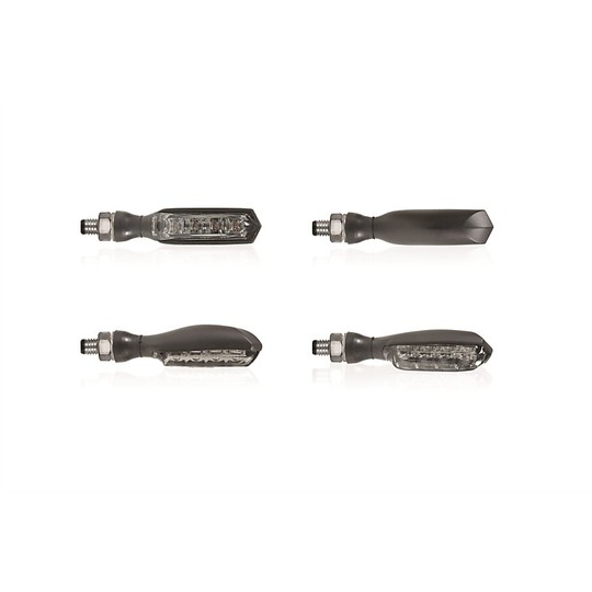 Coppia Di Frecce Moto Atomic A Led Nero Catadriotto Fu taglia un