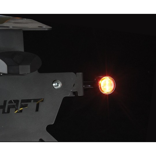 Coppia Di Frecce Moto Chaft Ball A Led Nero Catadriotto Fumè