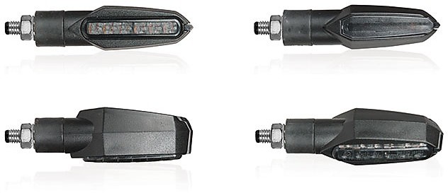 Frecce Moto a Led Barracuda MINI VIPER LED Nere