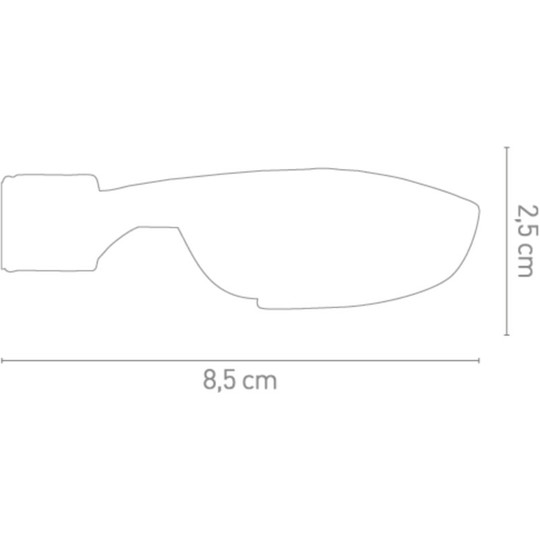Coppia Di Frecce Moto Chaft Furtif Nero Catadriotto Trasparente